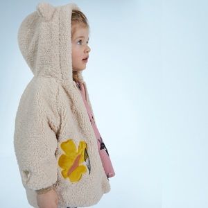Catimini hooded Sherpa coat